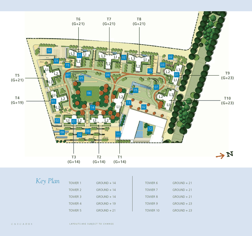New Town Tower Price on Request, Floor Plans Available in New Town