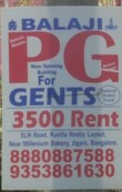 Balaji Pg For Gents Bangalore, Karnataka 