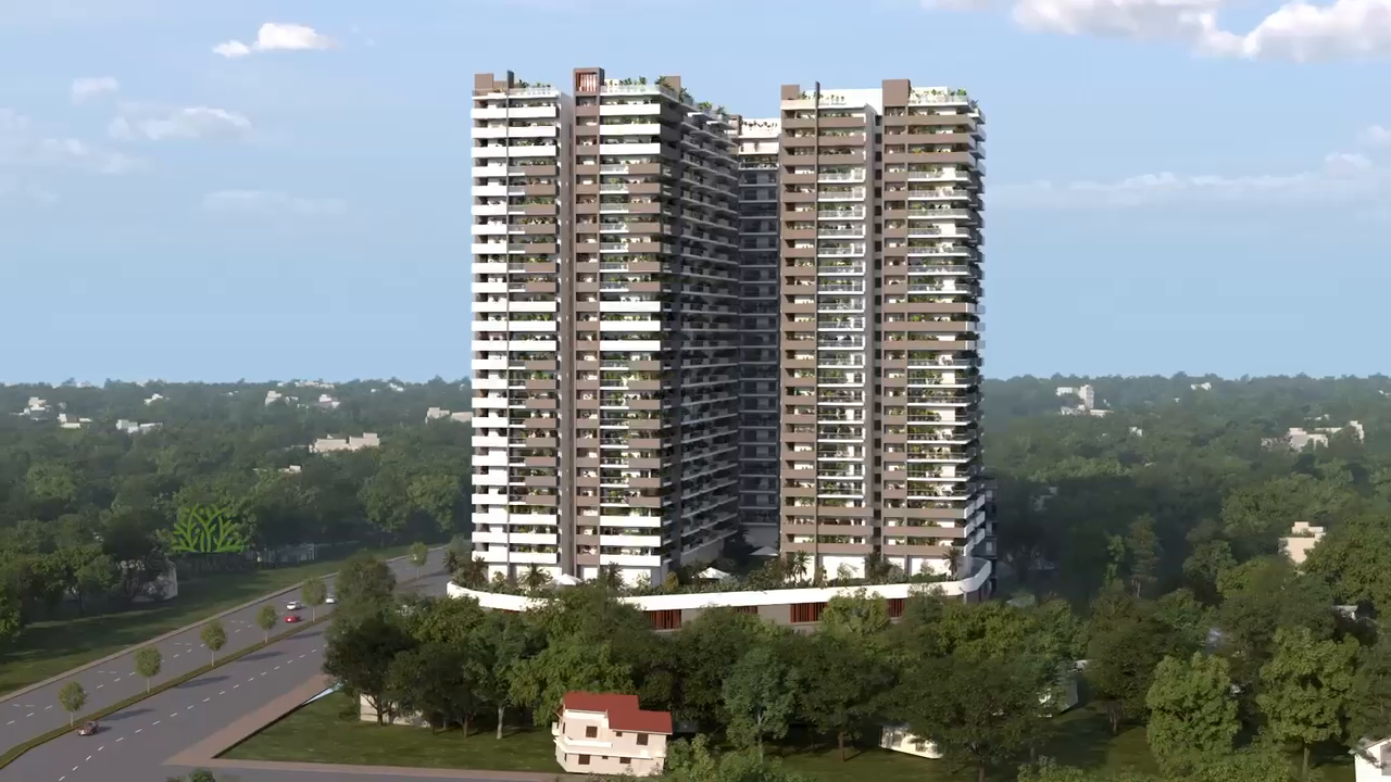 Luxury high rise new gated community apartments at pragathi nagar, Hyderabad 
