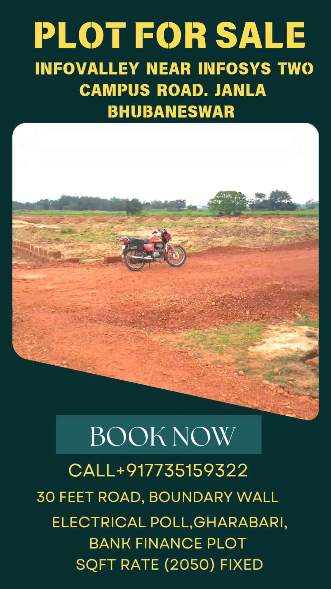 PLOT FOR SALE IN INFOVALLEY NEAR CANCER HOSPITAL ROAD BHUBANESWAR