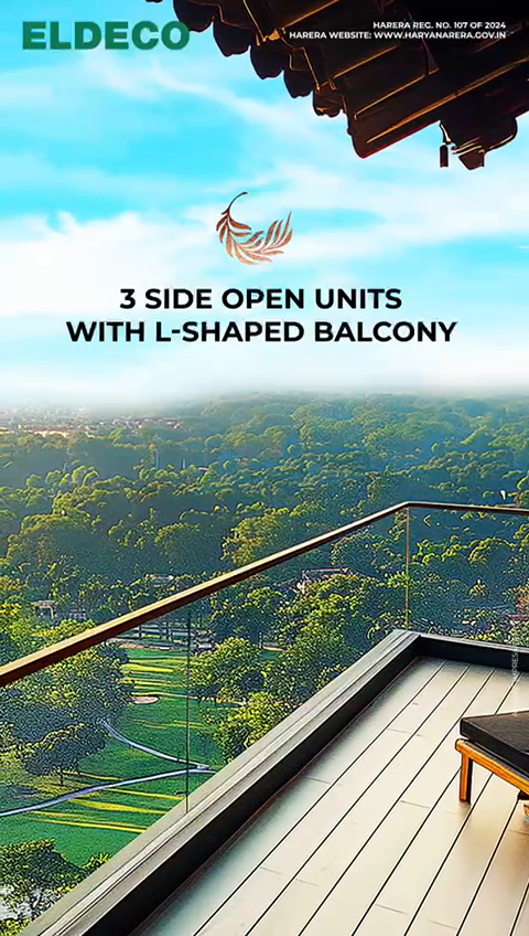 A Forest Is Your Neighbour.
3/4BHK Apartment with golf view.
