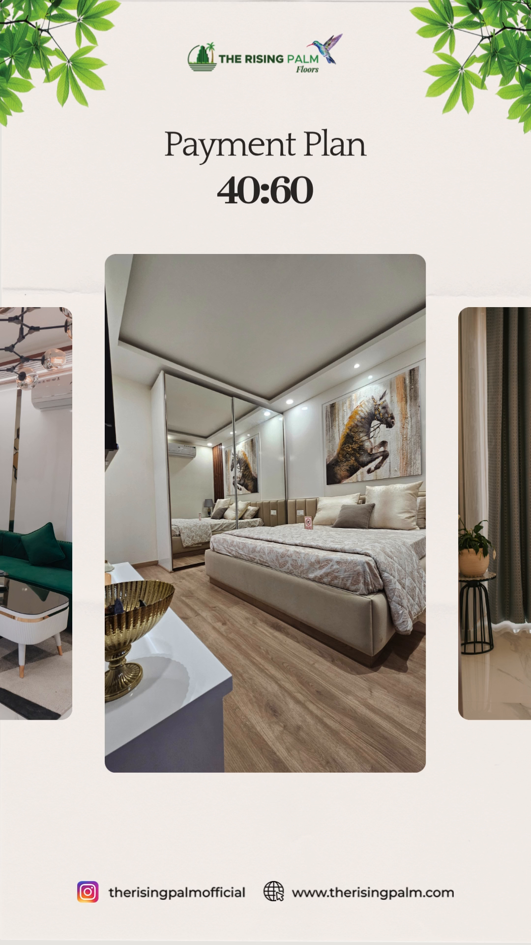 THE RISING PALM FLOORS 95A | 2.5 BHK LUXURIOUS LOW RISE FLOORS IN GURGAON | STARTING 1.06 CR*