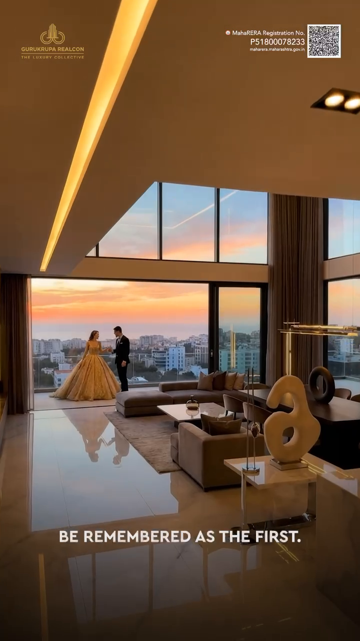 *Gurukrupa Realcon*

*Codeword: One of One*

A rare 0.5-acre boutique luxury tower rising G+30 storeys