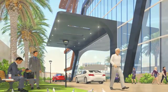 Mayuri tech park number 1 IT based commercial office space, besides NH-16 high way facing.