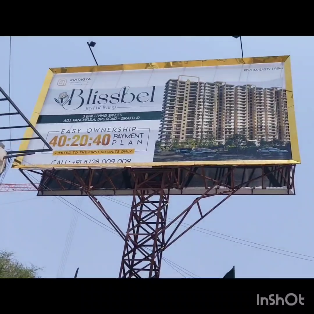 Blissbel 3Bhk flats adjoing sector-20 pkl & peer mushella ms enclave dhkoli zirkpur -6280191309