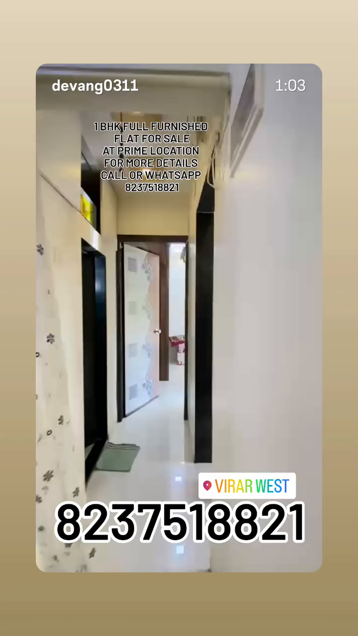1 BHK FURNISHED FLAT FOR SALE NEAR DMART 
FOR MORE DETAILS 
CALL OR WHATSAPP 
8237518821