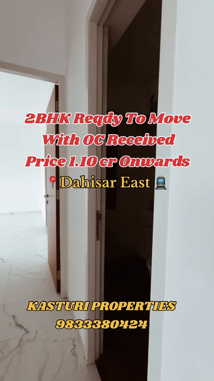 2bhk ready to move 
Price - 1.10cr all inclusive 
