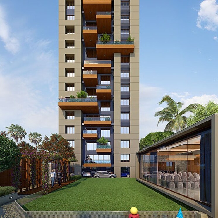 Exterior View, vesu 4 Bedroom 3700 Sq.Ft. Apartment In Vesu Surat 2367461