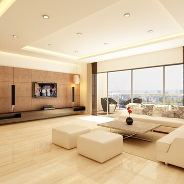 Living Room in 4 BHK Apartment at Vesu – for Sale
