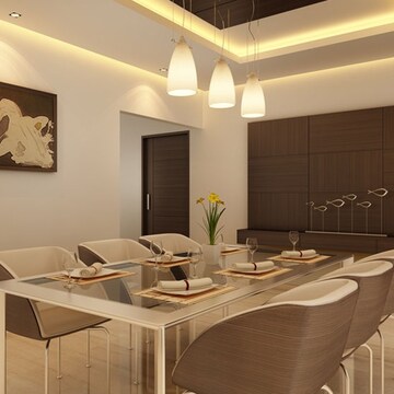 Living Room in 4 BHK Apartment at Vesu – for Sale