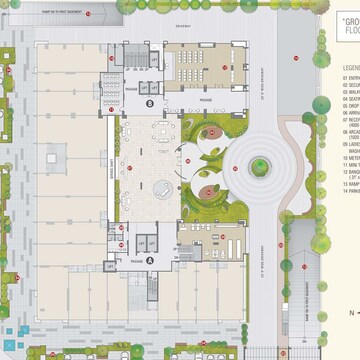 4 BHK Apartment – Map Location View at Vesu - for Sale