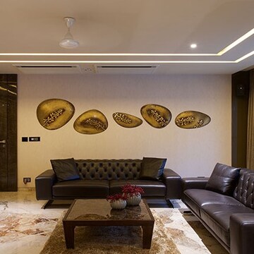 Living Room in 4 BHK Apartment at Vesu – for Sale