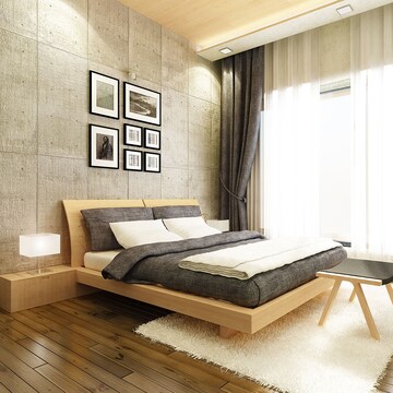 Bedroom in 3 BHK Apartment at Vesu – for Sale