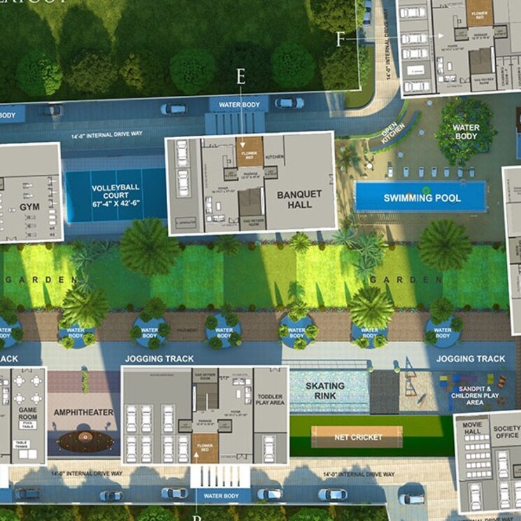 Exterior View, vesu 3 Bedroom 2735 Sq.Ft. Apartment In Vesu Surat 2377527