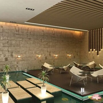 Living Room in 3 BHK Apartment at Vesu – for Sale