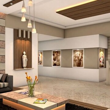 Living Room in 3 BHK Apartment at Vesu – for Sale