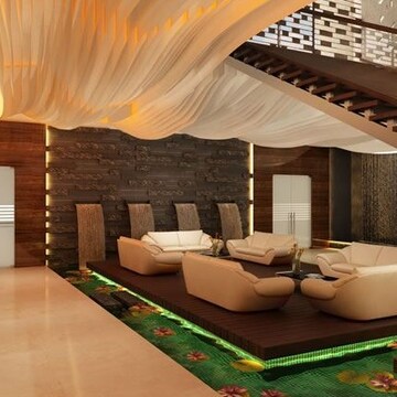 Living Room in 3 BHK Apartment at Vesu – for Sale