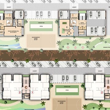 4 BHK Apartment – Exterior View View at Vesu - for Sale