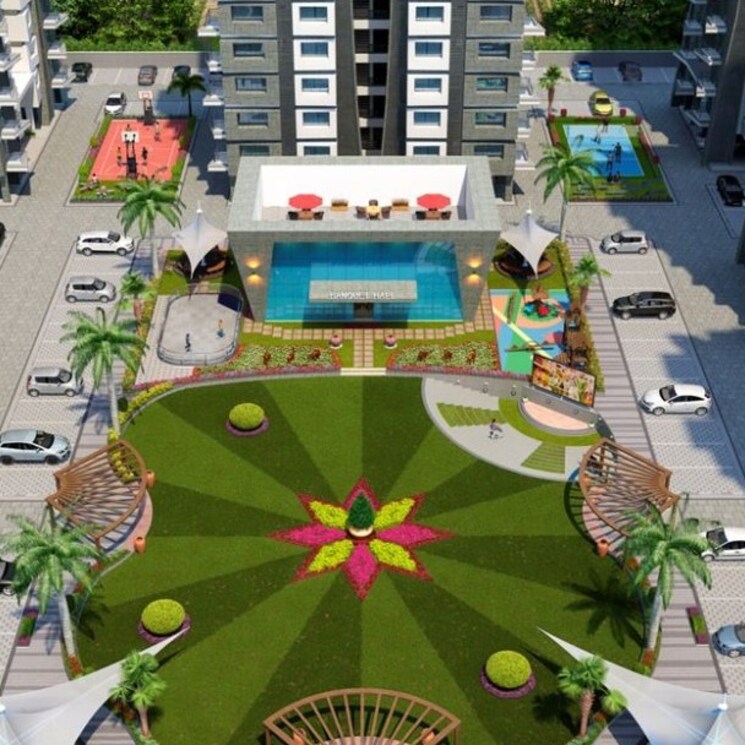Exterior View, vesu 2 Bedroom 1209 Sq.Ft. Apartment In Vesu Surat 2377822