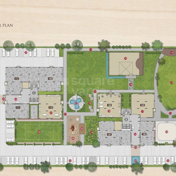 Map Location, vesu 3 Bedroom 2650 Sq.Ft. Apartment In Vesu Surat 2377870