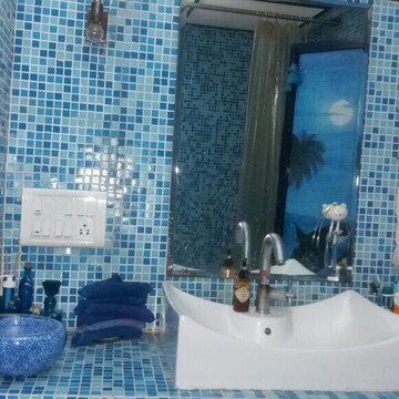Bathroom in 2 BHK Apartment at Royal Classic Co Op Society, Andheri West – for Rent