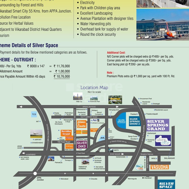 Other, shathabdhi-silver-space  147 Sq.Yd. Plot In Vikarabad Hyderabad 2821669