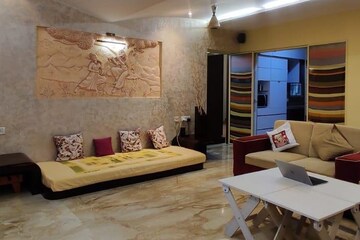 Living Room in 4 BHK Apartment at Ajmera Beverly Hills and Royal Empire, Andheri West – for Rent