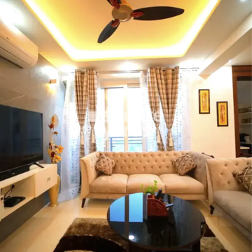 Living Room in 3 BHK Apartment at Tulip Violet, Sector 69 – for Rent