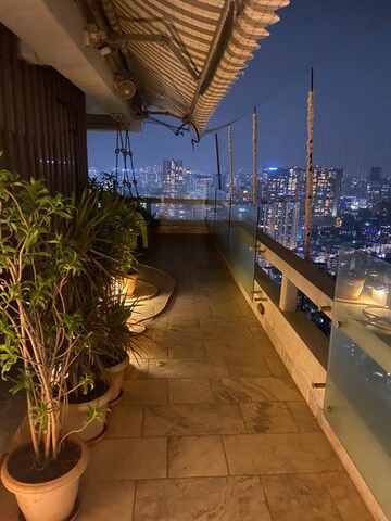 Balcony in 4 BHK Apartment at Oberoi Realty Sky Heights, Andheri West – for Rent