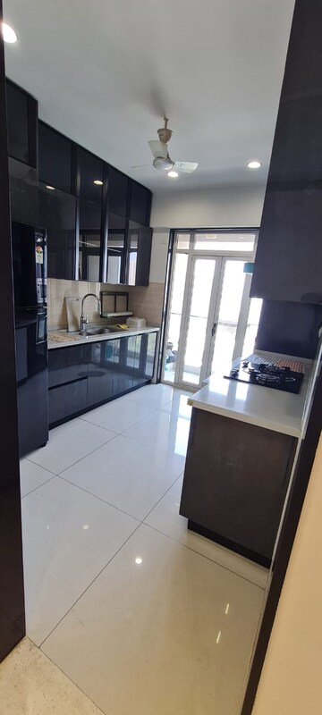 Living Room in 3.5 BHK Apartment at Runwal Elegante, Andheri West – for Rent