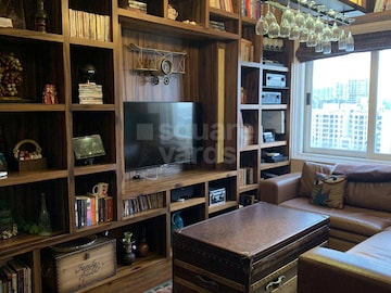 Living Room in 4 BHK Apartment at Thakur Kedarnath Tower, Versova – for Rent