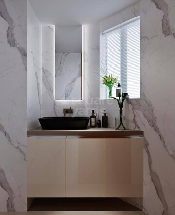 Bathroom in 3 BHK Apartment at Ajmera Beverly Hills and Royal Empire, Andheri West – for Sale