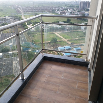 Balcony in 4 BHK Apartment at Tata Primanti-Tower Residences, Sector 72 – for Rent
