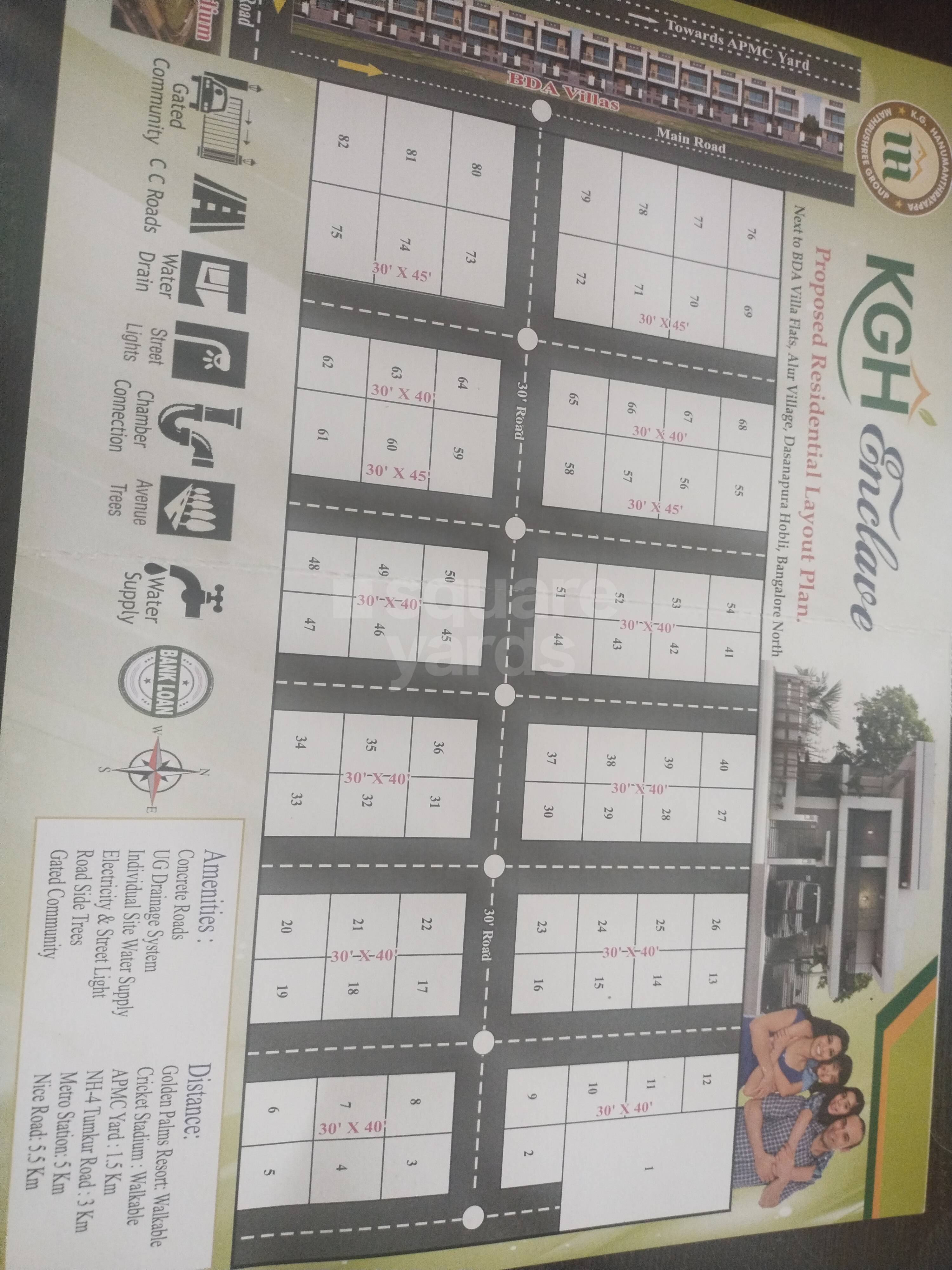 Resale 1200 Sq.Ft. Plot in Makali Bangalore 4449442