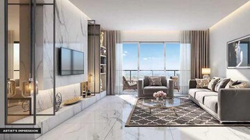 Living Room in 3 BHK Apartment at Sheth 72 West, Andheri West – for Sale