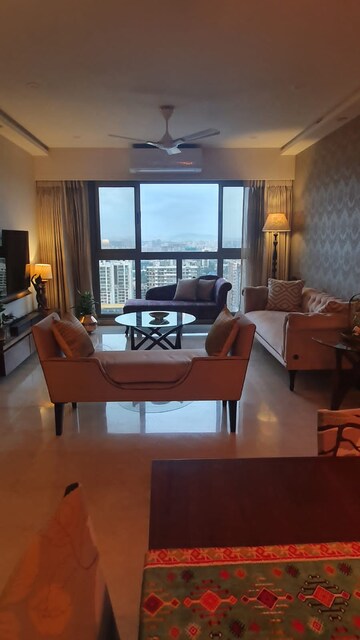 Living Room in 3.5 BHK Apartment at Adani Western Heights Sky Apartments, Andheri West – for Rent