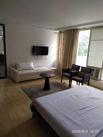 Living Room in 1 BHK Builder Floor at Greater Kailash I – for Rent