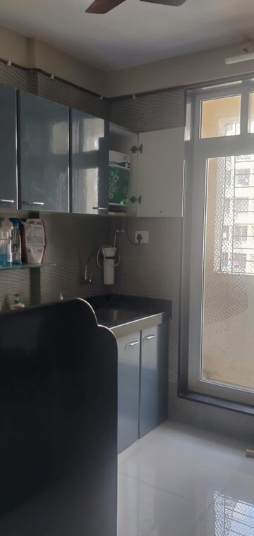 Kitchen in 3 BHK Apartment at Sheth Avalon, Majiwada – for Rent