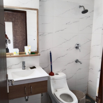 Bathroom in 3 BHK Apartment at Tulip Violet, Sector 69 – for Rent