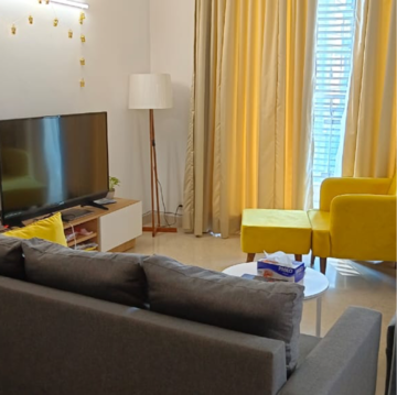 Living Room in 3 BHK Apartment at Ireo Uptown, Sector 66 – for Rent