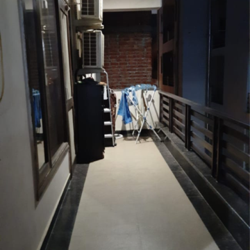 Balcony in 3 BHK Builder Floor at Ansal API Esencia Wood Winds, Sector 67 – for Rent