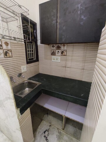 Kitchen in 1 BHK Builder Floor at New Ashok Nagar – for Rent