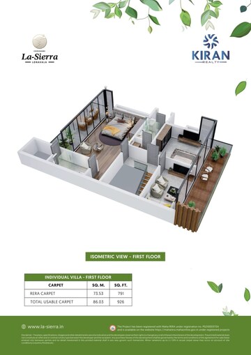 Floor Plan in 4 BHK Villa at Karla – for Sale