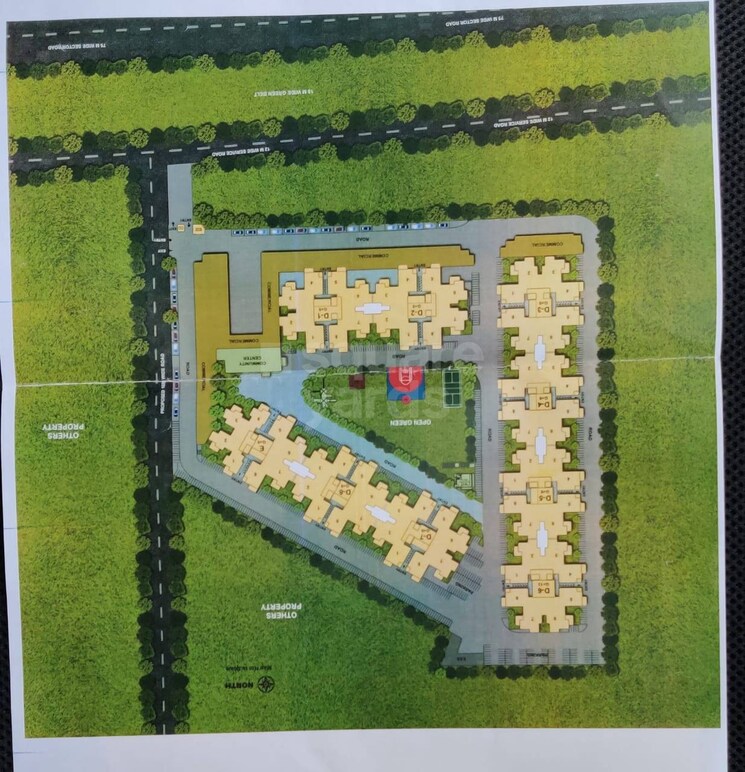 Garden, conscient-habitat-residences 3 Bedroom 645 Sq.Ft. Apartment In Sector 78 Faridabad 4991329