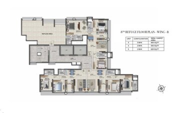 Floor Plan in 2 BHK Apartment at Arkade Prime, Marol – for Sale