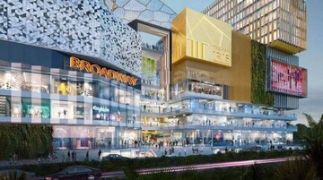  Shop – Exterior View View at Trehan Iris Broadway Greno West, Roza Yakubpur - for Sale