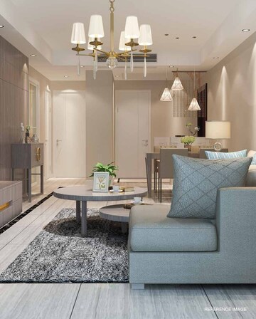 Living Room in 4 BHK Apartment at Paranjape Aspire, Andheri West – for Sale