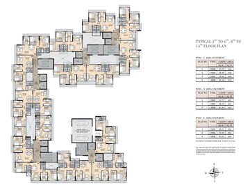Floor Plan in 2 BHK Apartment at Paranjape Athena, Bandra East – for Sale