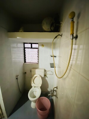 Bathroom in 1 BHK Apartment at Bramha Aangan, Salunkhe Vihar Society – for Rent