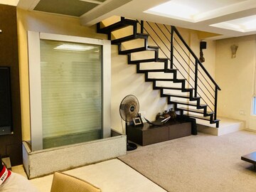 Living Room in 4 BHK Apartment at Duplex Heights, Andheri West – for Rent